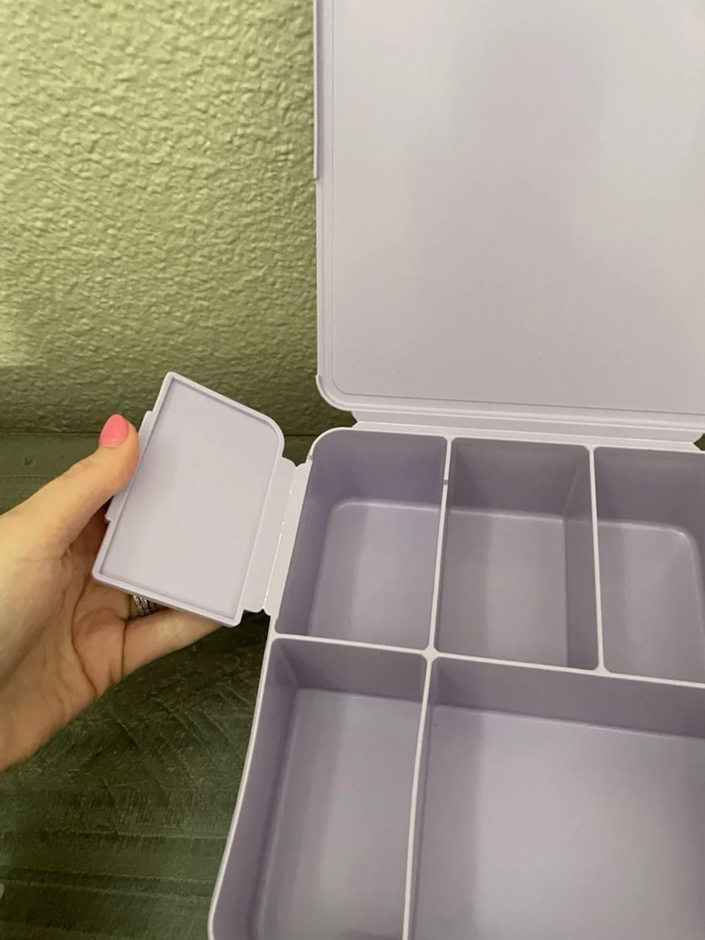 Pottery barn kids Lilac lunch bento Box with Secure Lid